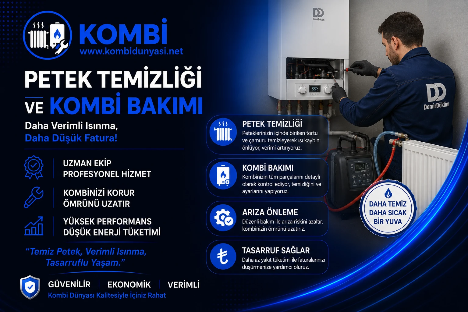 PETEK TEMİZLİĞİ VE KOMBİ BAKIM